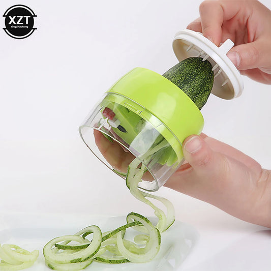 Handheld Duty Spiralizer Vegetable Slicer Vegetable Spiral Slicer Cutter Zucchini Pasta Noodle Spaghetti Maker Kitchen Gadgets