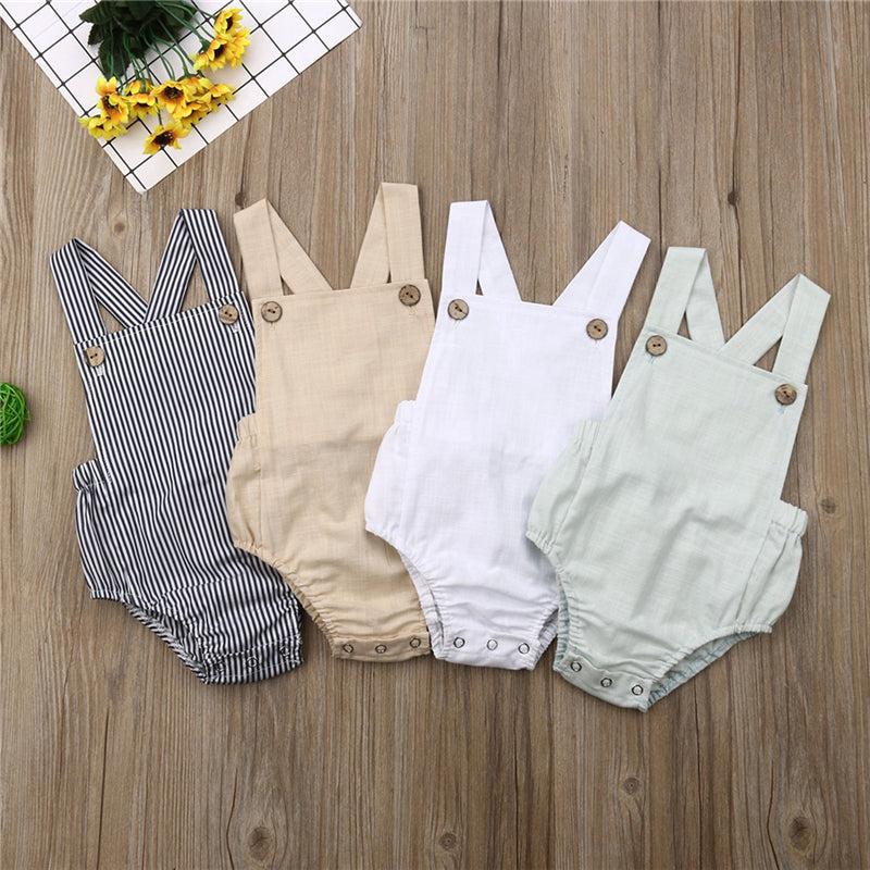 Wholesale Baby Romper Newborn Baby Girl Boy Summer Clothes Casual Baby Sleeveless Jumpsuits Toddler Playsuit One piece