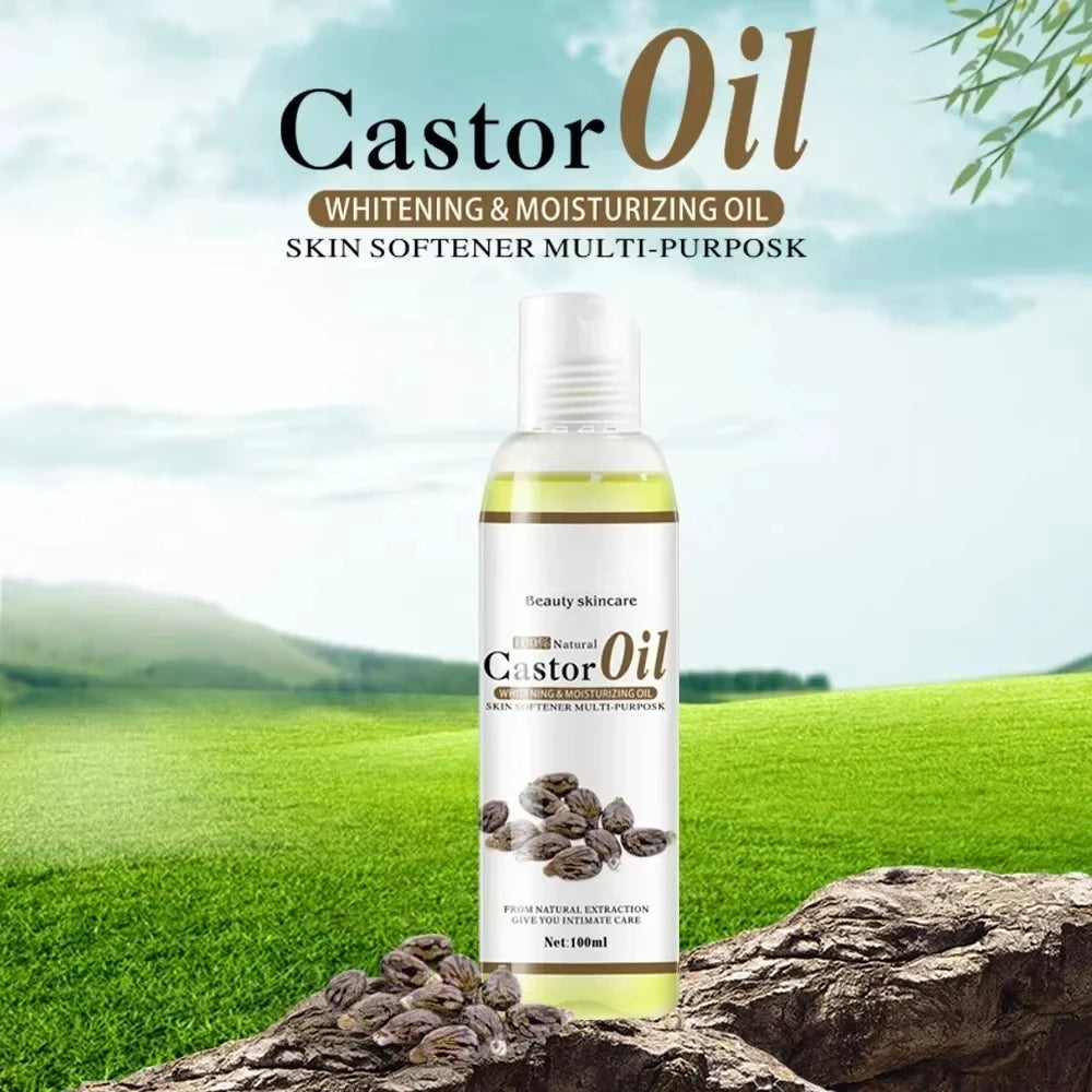 Organic Essential Oil Natural Castor Vitamin C Oil for Body Relaxing Spa Massage Natural Essential Oils Skin Care 100ml