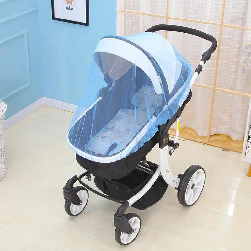 Summer Mosquito Net for Baby Stroller Pram Insect Net Infants Pushchair Cart Safe Protection Mesh Pram Stroller Accessories
