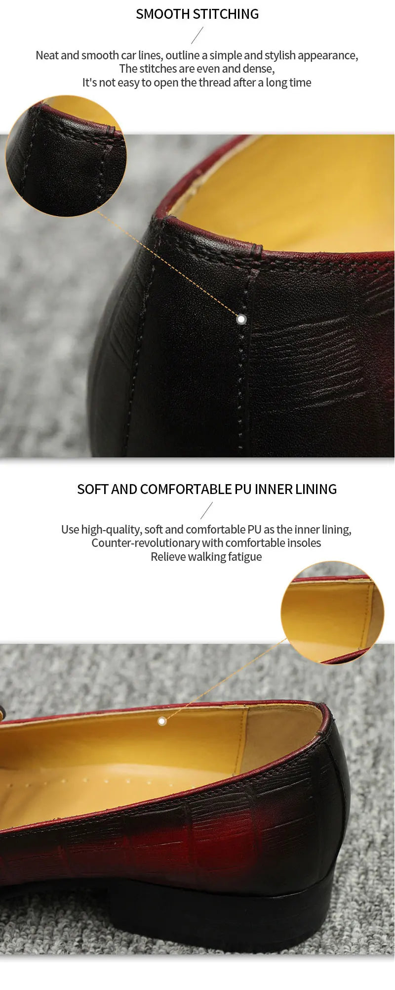 Sandals Men Shoes High Quality Genuine Leather Comfortable Loafer Dress Shoe Classic Double Color Matches Business Suit of Males