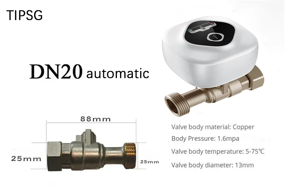 Smart Home Smart Valve DN15 DN20 DN25 Water Gas Shutoff WIFI APP Control Wireless Automated Ball Valve Work With eWeLink