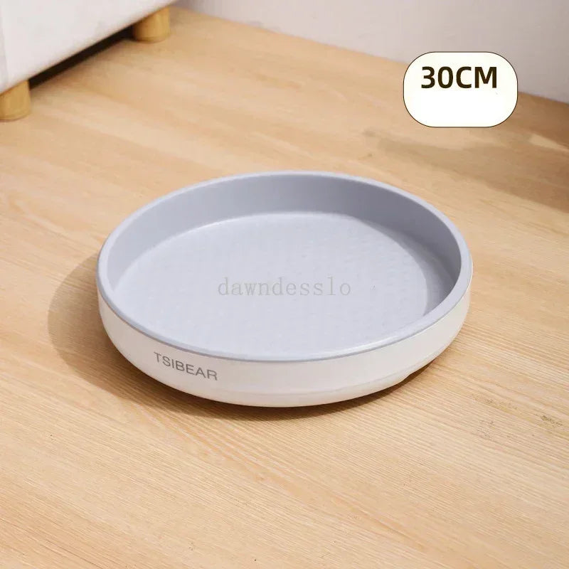 360° Rotation Spice Rack Organizer Cabinet Turntable Seasoning Holder Kitchen Storage Tray for Kitchen Bathroom Refrigerator