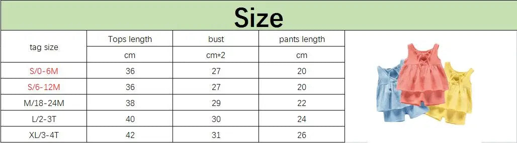 Baby Girls Outfits Clothes Summer Muslin Cotton Sleeveless Vest Dress Shorts Shirt Suits Fashion Top+Trousers Sets 2pcs 0-4T M