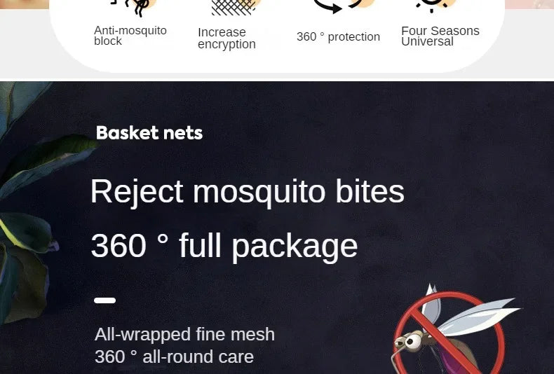 New Mosquito Net For Baby Stroller Summer Pram Insect Shield Net Infants Pushchair Cart Safe Protection Mesh Pram Accessories