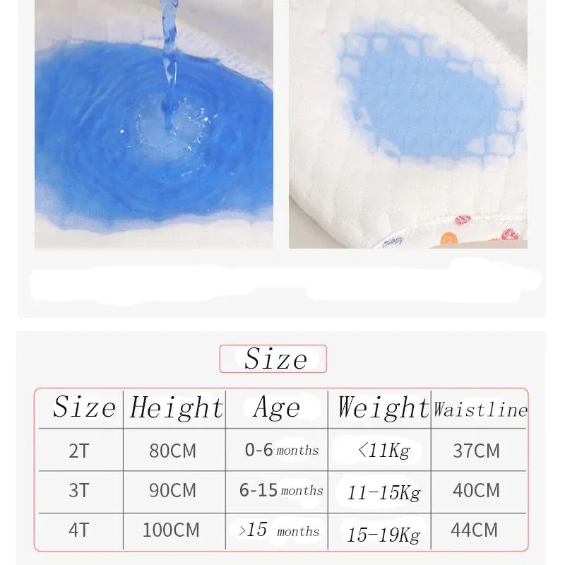 3PCS/LOT Candy Colors Newborn Training Pants Summer Baby Shorts Washable Boy Girls Cloth Diapers Reusable Nappies Infant Panties