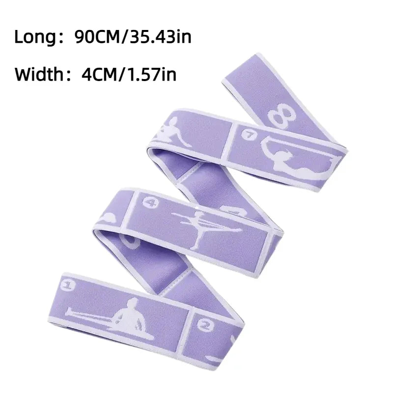 Resistance Band Yoga Auxiliary Stretching Belt Adult Latin Training Elastic Bands Beginner Pilates Dance Loop Fitness Tension