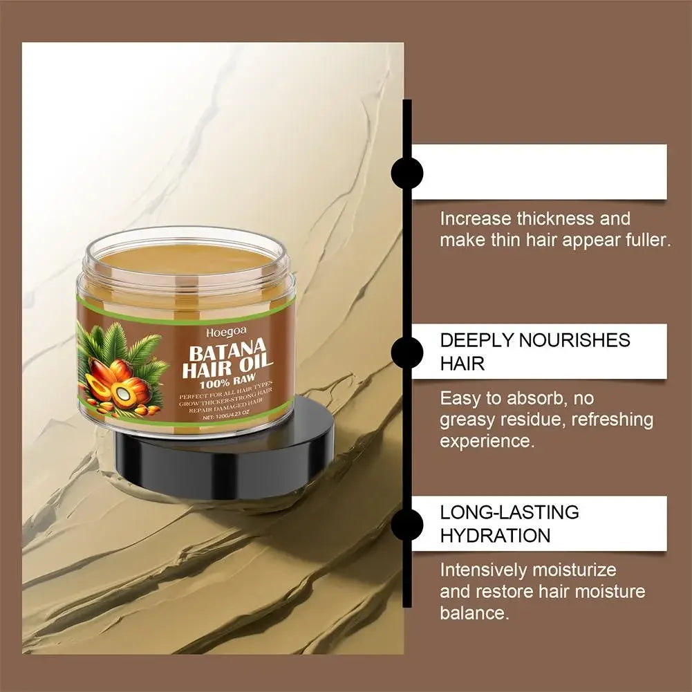 Anti-loss Hair Oil Organic Batana Oil Natural Treatment For Scaple,strengthen Hair Roots Fluffy Moisturizing For Hair Care Serum