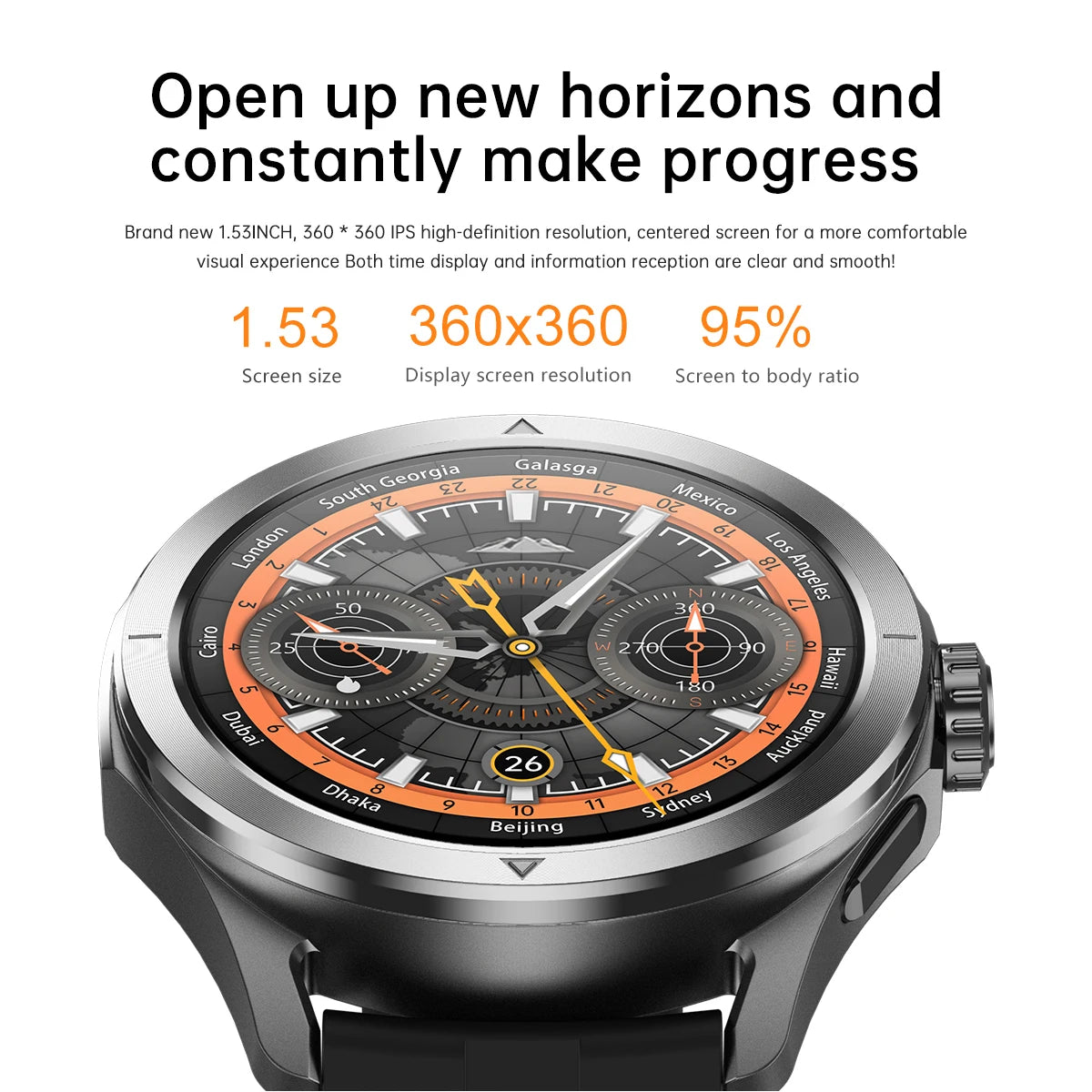 New For Xiaomi S4 Ultra Outdoor Sports Smart Watch Men 1.53 inch AMOLED NFC GPS Compass Heart rate Waterproof BT Call Smartwatch