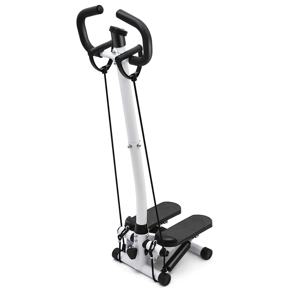 Exercise Stepper Machine For Home Fitness Stepper Workout LCD Display Handle and Resistance Bands Cycle Machine Climber Leg