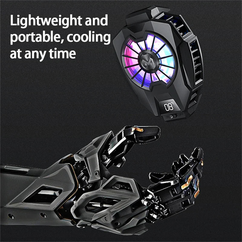 DL05 Mobile Phone Cooler Ice Cooling Fan Radiator For PUBG Phone Cooler System Cool Heat Sink For Cellphones Tablets