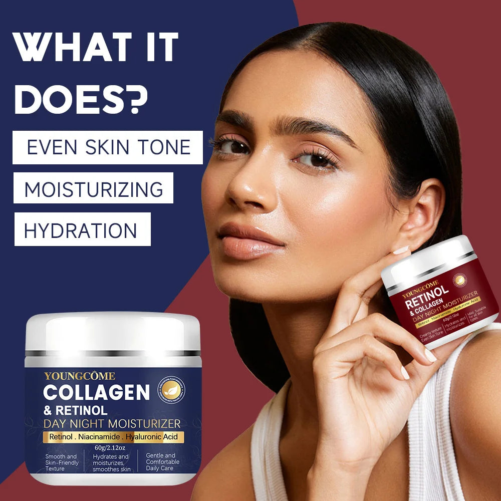 Retinol Face Skin Care Retinol Collagen Cream Anti-aging Wrinkle Deep Hydration Moisturizing Skin Health Whitening Exfoliation