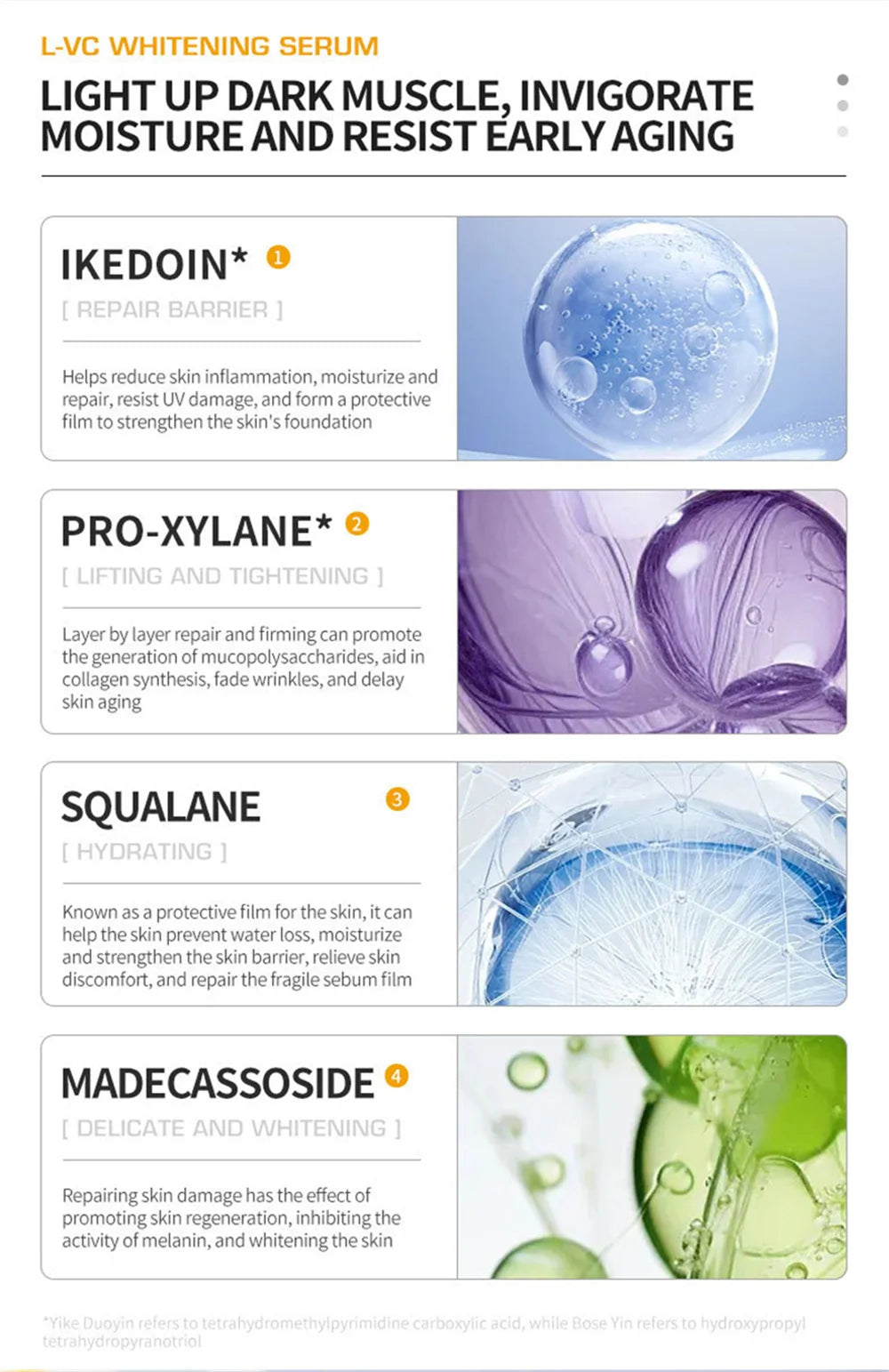 Dark Spots Remover Whitening Serum Face Freckle Melanin Correcting Reduce Fine Lines Brighten Essence Korean Beauty Skin Care