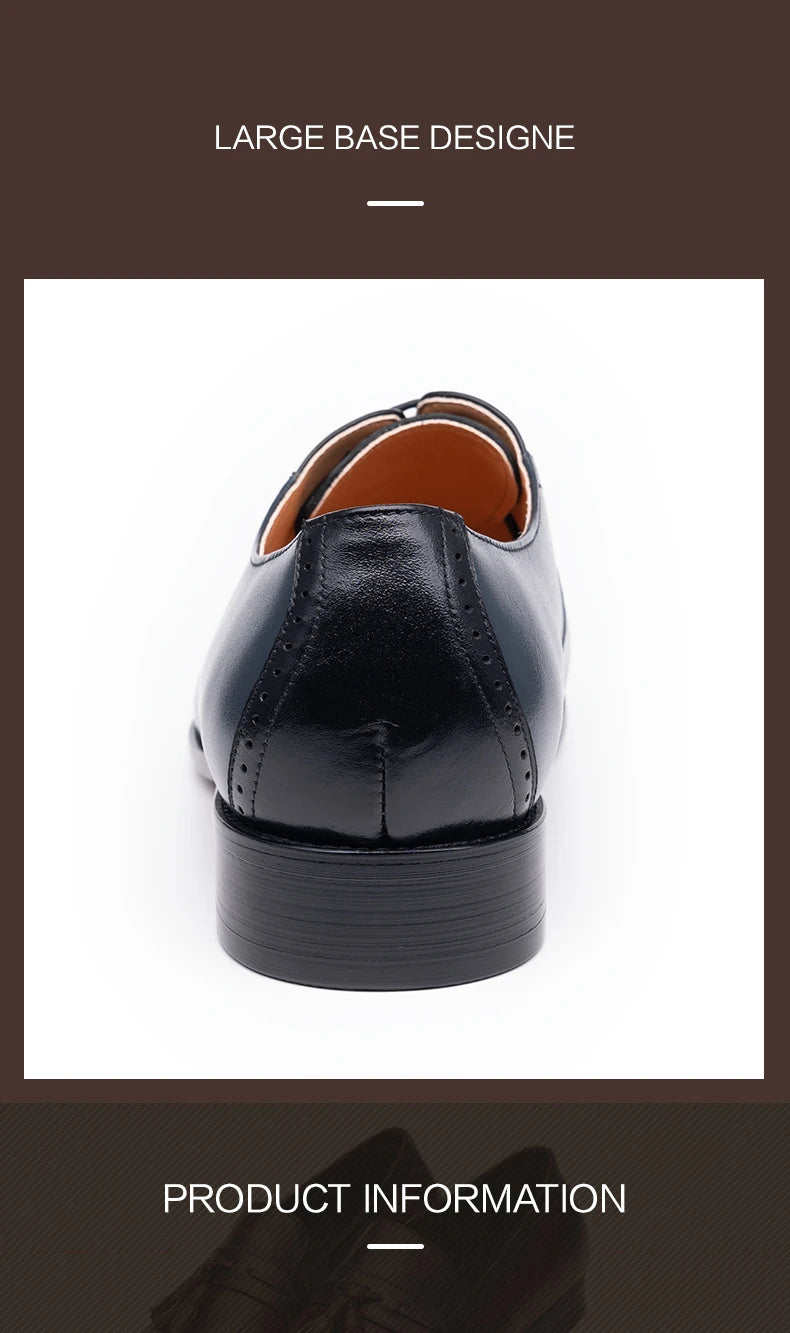Business Versatile Lace-Up Fashion Dress Shoes Formal Office Casual Breathable Men Suit Footwear Oxford Style New Arrival Design
