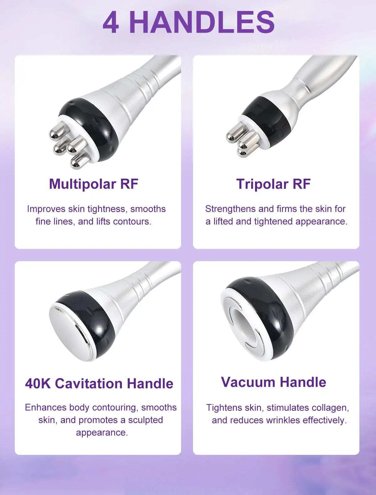 40K 4 IN1 Cavitation Body Slimming Machine beautiful equipment Facial Massager Skin Tighten Face Lifting Vacuum Suction