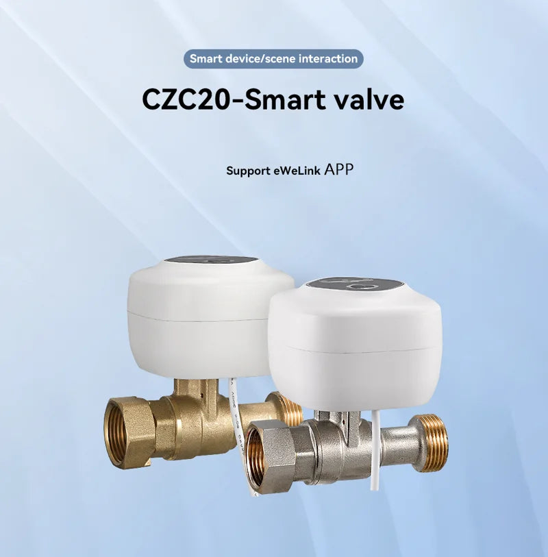 Smart Home Smart Valve DN15 DN20 DN25 Water Gas Shutoff WIFI APP Control Wireless Automated Ball Valve Work With eWeLink