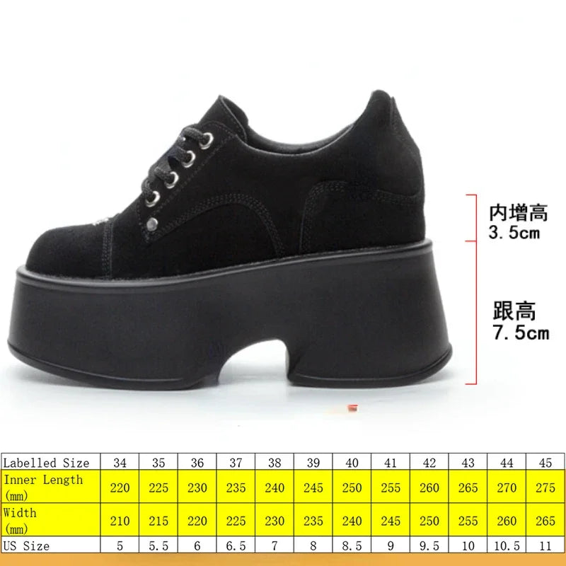 Fujin 11cm New Synthetic Suede Leather Pumps Fashion Comfy Spring Autumn Microfiber Chunky Sneakers Women Platform Wedge Shoes