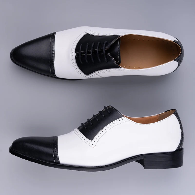 Business Versatile Lace-Up Fashion Dress Shoes Formal Office Casual Breathable Men Suit Footwear Oxford Style New Arrival Design