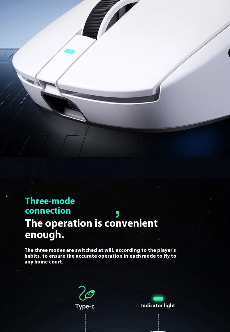 Mchose Ultra A7 Wireless Bluetooth Mouse 3 Mode Esports pro Lightweight Gaming Mouse Paw3395 for Boys Computer Peripherals
