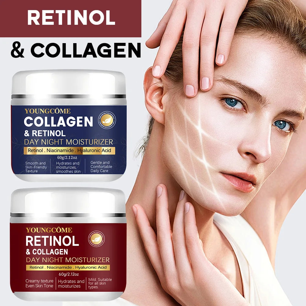 Retinol Face Skin Care Retinol Collagen Cream Anti-aging Wrinkle Deep Hydration Moisturizing Skin Health Whitening Exfoliation