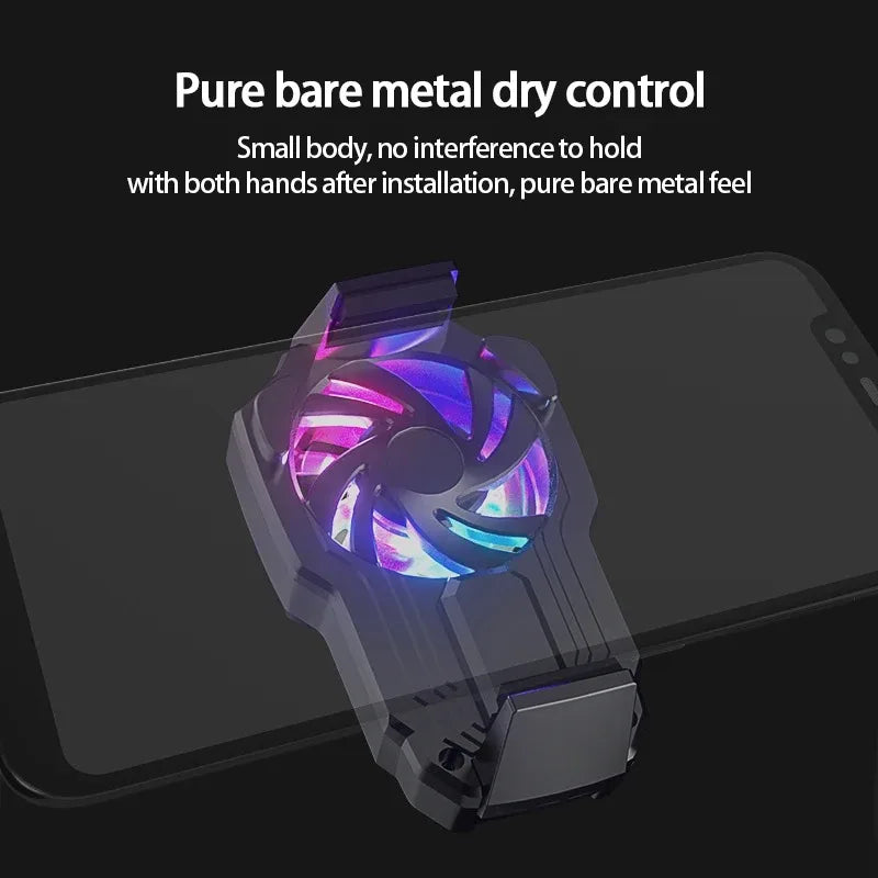 DL05 Mobile Phone Cooler Ice Cooling Fan Radiator For PUBG Phone Cooler System Cool Heat Sink For Cellphones Tablets