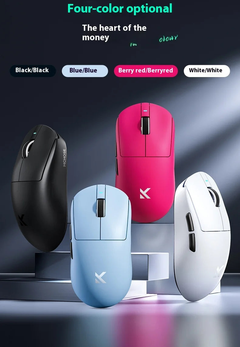 Mchose Ultra A7 Wireless Bluetooth Mouse 3 Mode Esports pro Lightweight Gaming Mouse Paw3395 for Boys Computer Peripherals