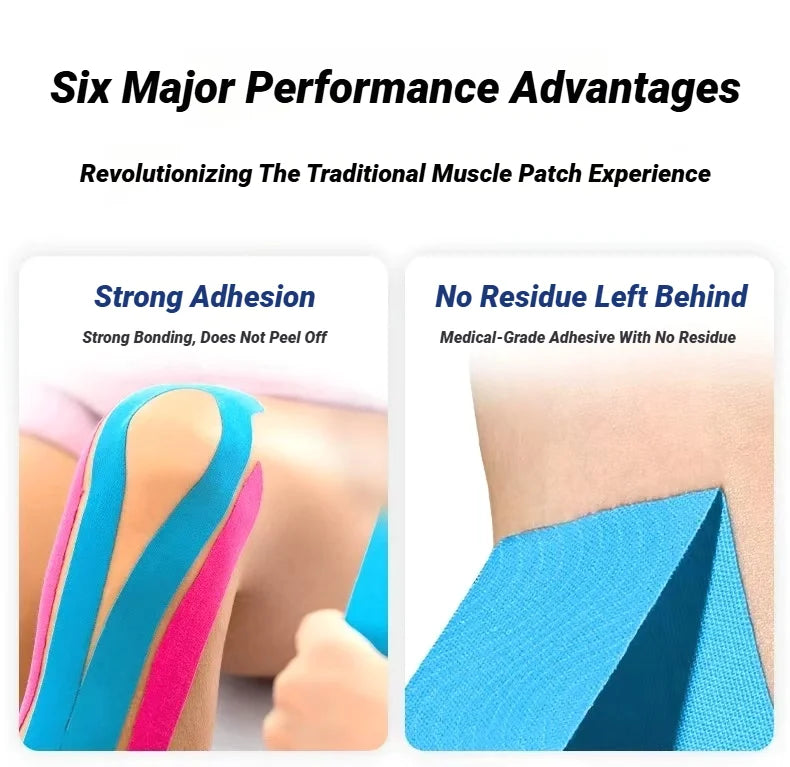 5CMX5M Athletic Elastoplast Injury Sports Tape Muscle Recovery Patch Lift Chest Anti Sagging Knee Elbow Stretch Fitness Brace