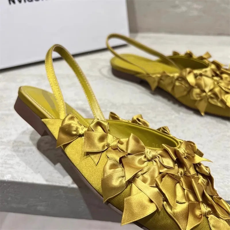 Pointed Toe Women Sandals Flats Elegant Slippers Sexy Fashion Woman Shoes 2025 Summer Flip Flops Dress Luxury Zapatos De Mujer