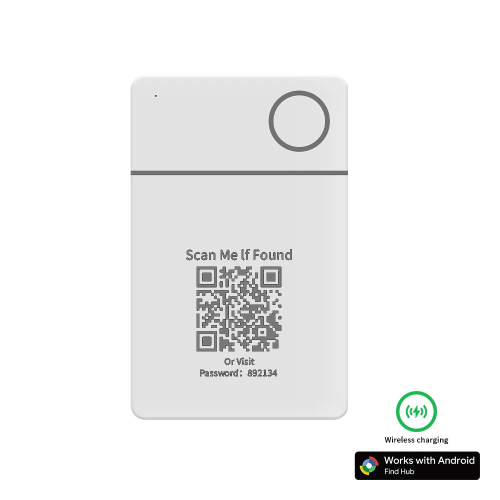 RSH Wireless Charging GPS Tracking Card Locator Google Certified Android Tracker for Xiaomi Huawei QR Code Anti Loss Smart Tag