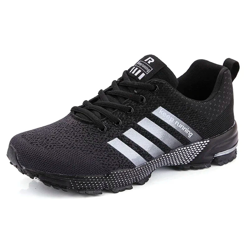 Men Sneakers Fashion Breathable Mesh Comfortable Black Sports Shoes Anti-Slip Outdoor Casual Running Mens Shoe Zapatillas Hombre