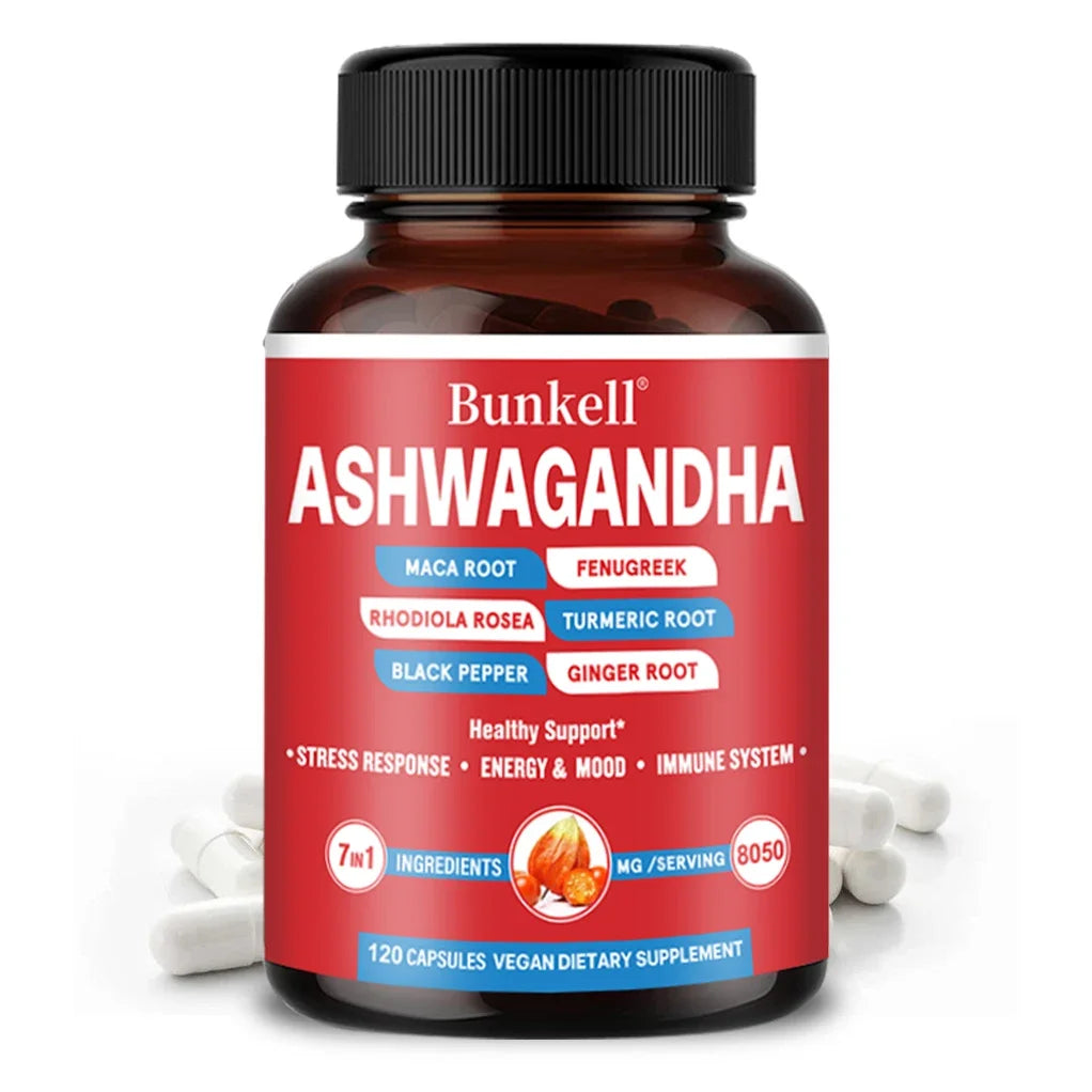 Ashwagandha - Helps with Muscle Growth, Relieves Stress and Mood, Supports Overall Health, Improves Endurance