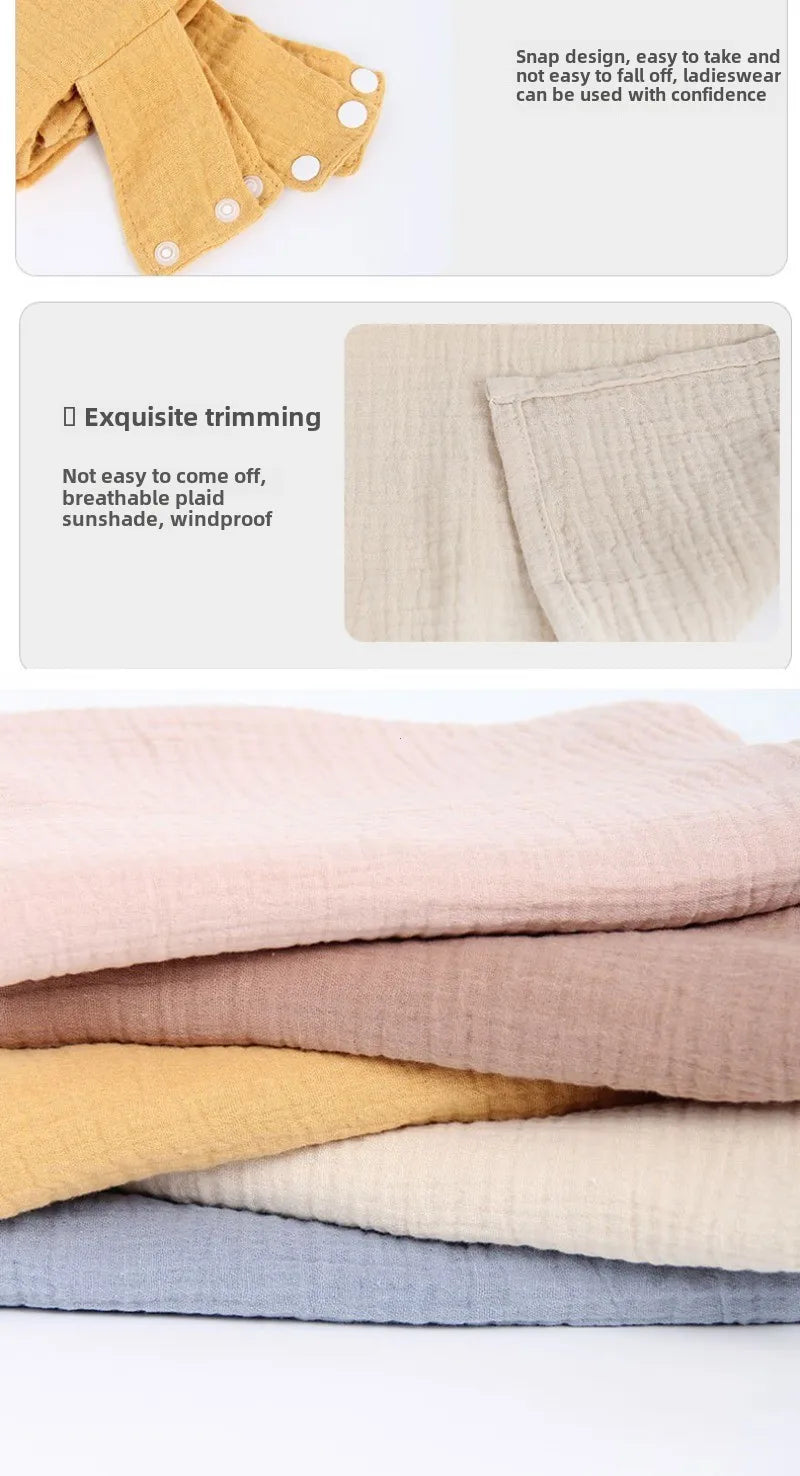 Baby Safety Seat Sun Shade Baby Stroller Cover Cotton Material Breathable Windproof Sun Proof Baby Cover