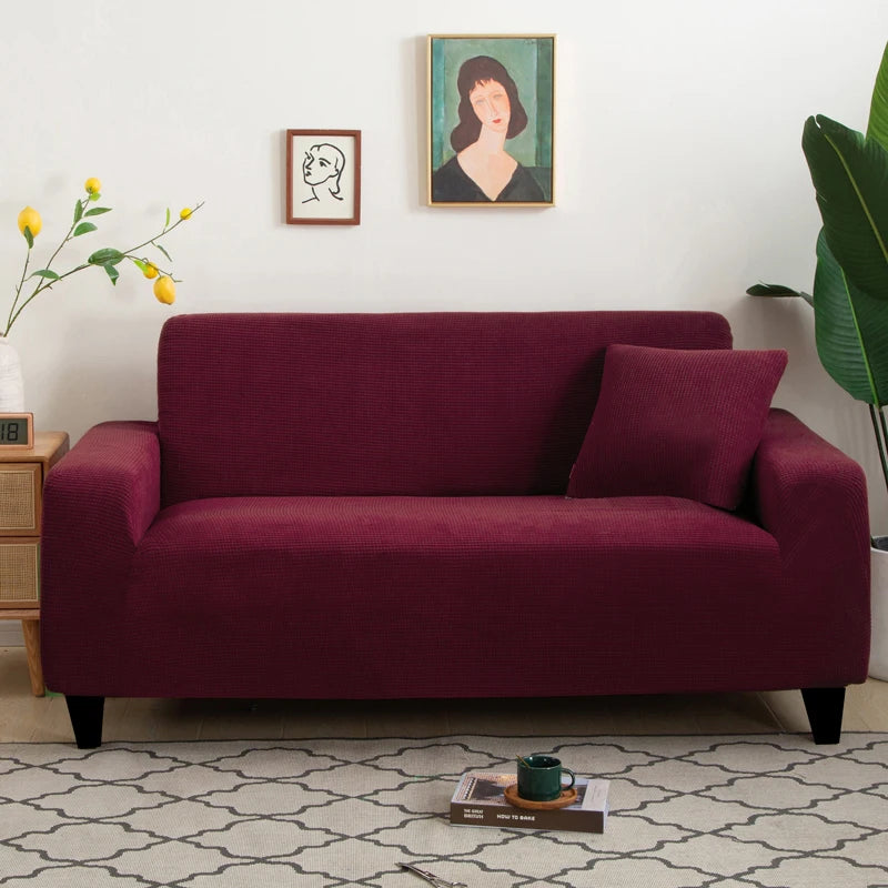 Sofa Cover Elastic For Living Room Home Jacquard Stretch Slipcovers Corner Couch Covers 1/2/3/4 Seater L Shape Free Shopping