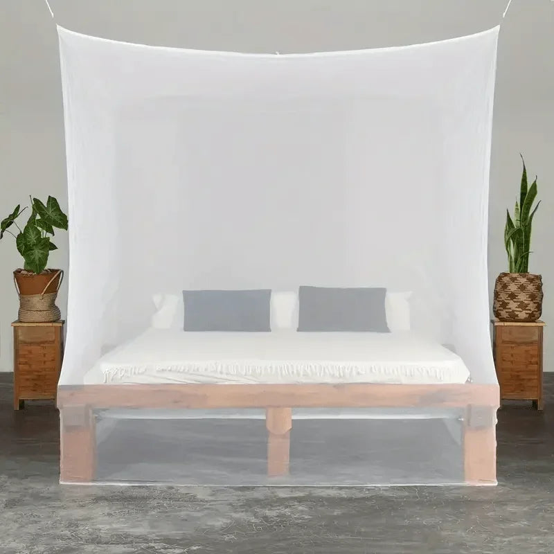 Home Tent White Mesh Portable Square Foldable Mosquito Control Mosquito Net Lightweight Outdoor Camping Tent Sleeping Summer