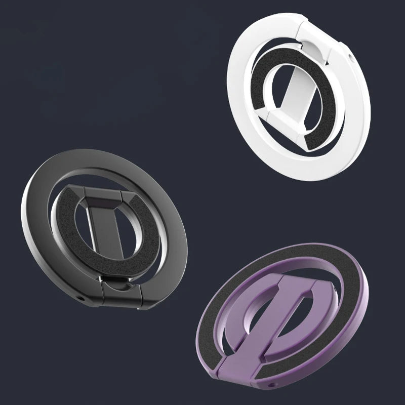 2025 New Mobile Phone Finger Ring Holder for Magsafe Strong Magnet Suction Double-sided Magnetic Stand for iPhone16 15 14 Xiaomi