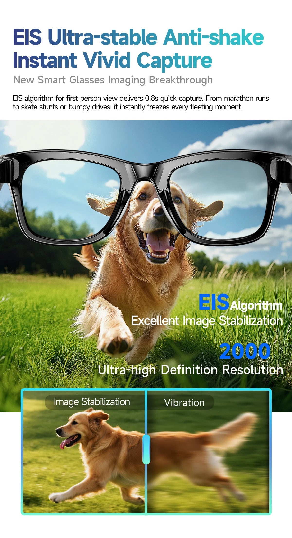 LIGE New Photochromic Lenses Smart Glasses 800W Camera HD Video Recording Bluetooth Call Glasses AI Smart Translation Sunglasses