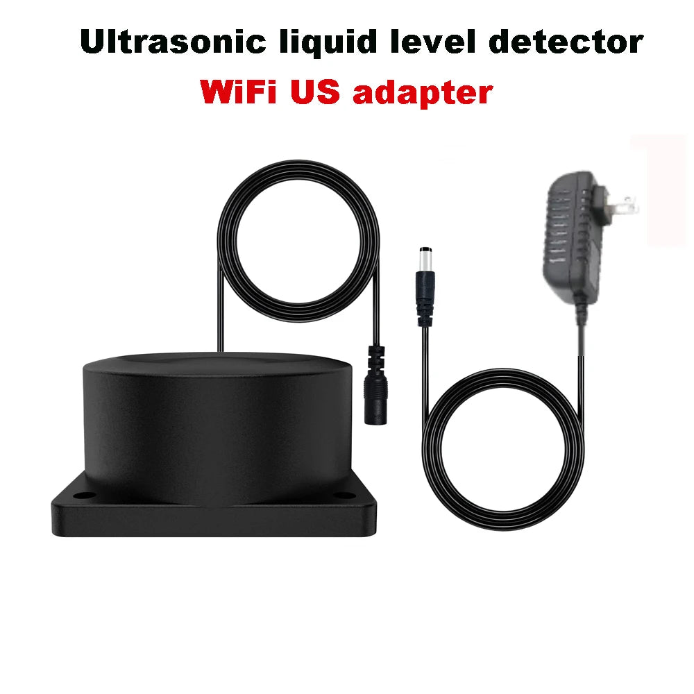 WiFi Ultrasonic Water Level Detector Smart Tank Monitor with Real-Time Alarms Tuya APP Remote Control Indoor Household Alarm