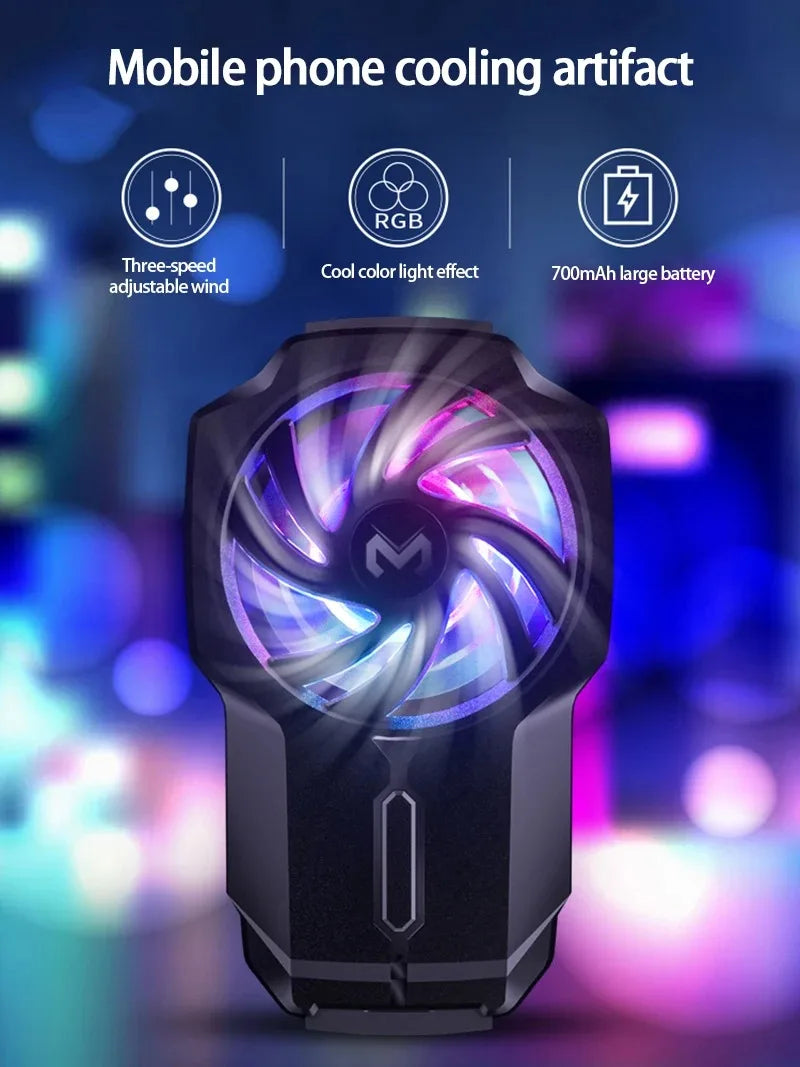 DL05 Mobile Phone Cooler Ice Cooling Fan Radiator For PUBG Phone Cooler System Cool Heat Sink For Cellphones Tablets
