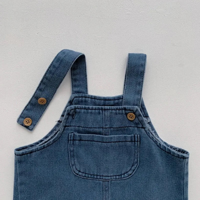 2024 Summer Baby Clothing Set Toddler Girls Clothes Suit Infant Tee and Denim Overall Boys Outfit