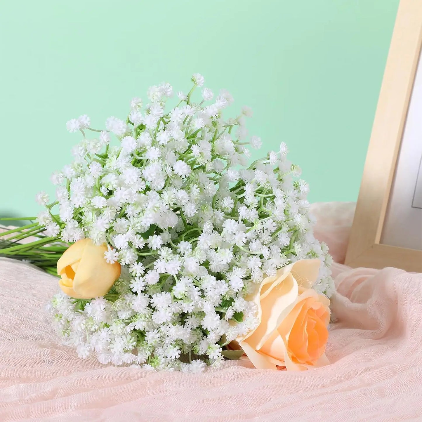 Artificial Plastics Flower Gypsophila Outdoor Garden Party Courtyard Home Vases Table Wedding Bridal Bouquet DIY Gifts Accessory