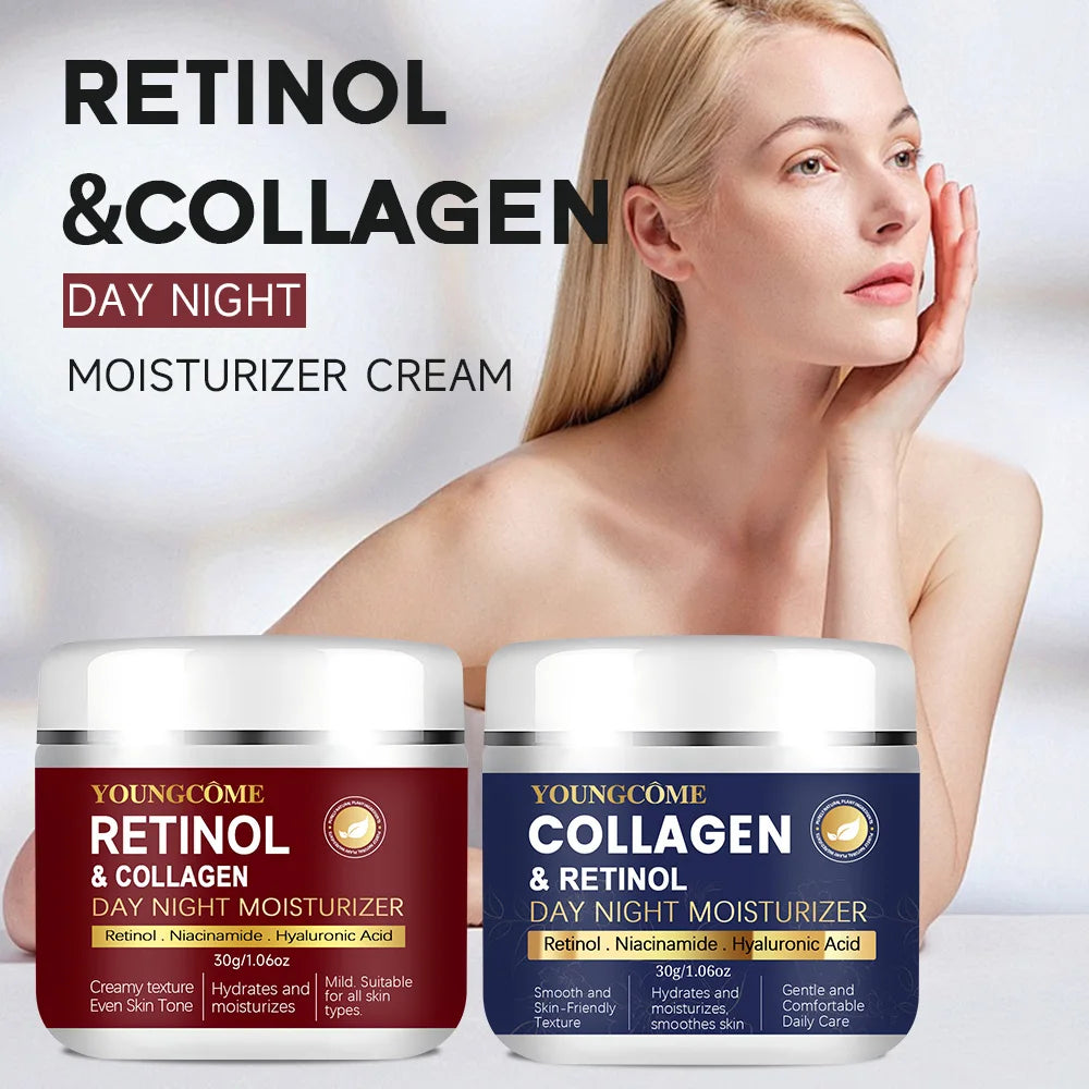 Retinol Face Skin Care Retinol Collagen Cream Anti-aging Wrinkle Deep Hydration Moisturizing Skin Health Whitening Exfoliation