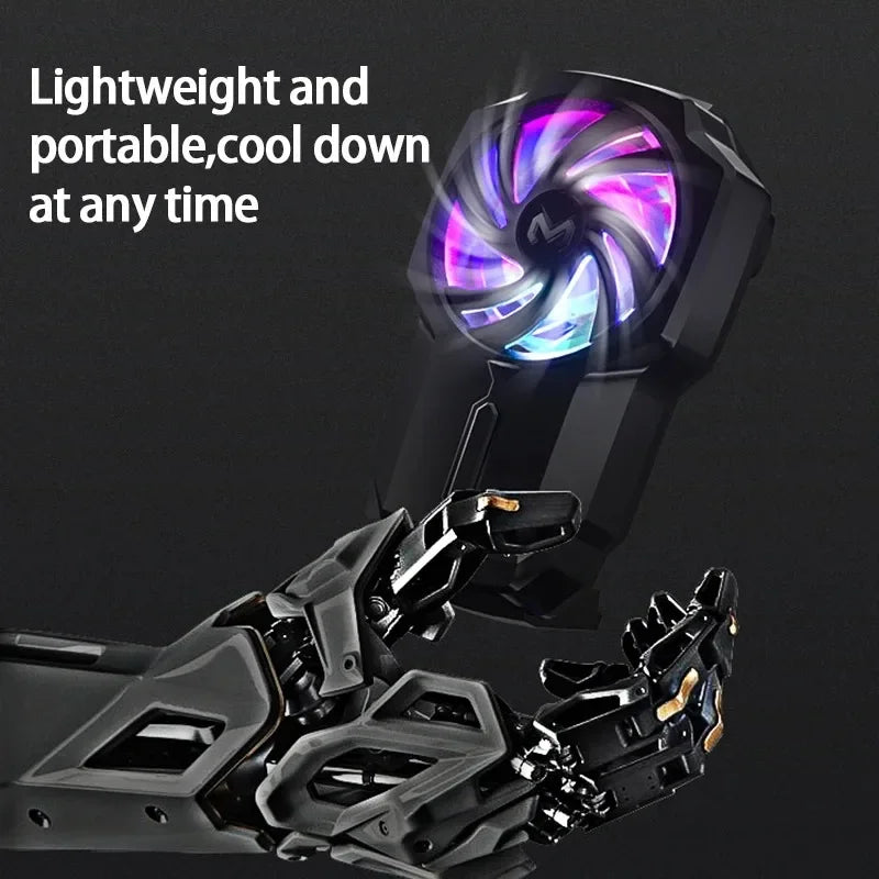DL05 Mobile Phone Cooler Ice Cooling Fan Radiator For PUBG Phone Cooler System Cool Heat Sink For Cellphones Tablets