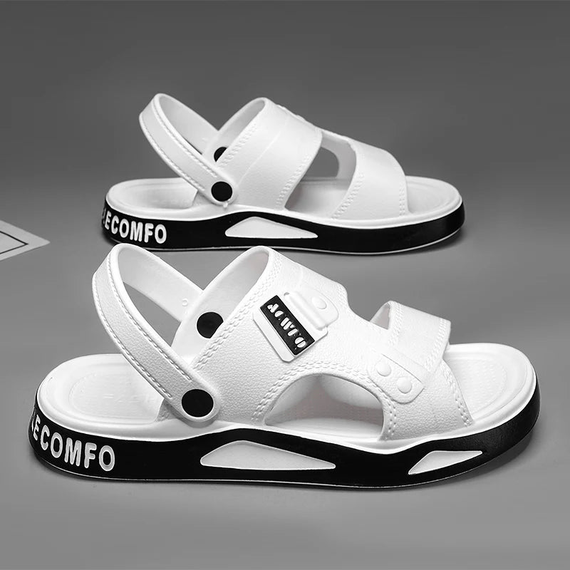 Men's Slippers Summer New Sandals EVA Light Adult Thick-soled Beach Shoes Non-slip Open-toe Sandals for Outdoor
