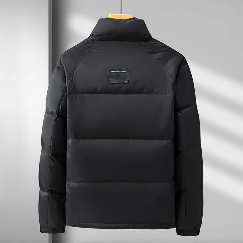 Nanjiren Winter Coat Short Frivolous Loose Parkas Stand Collar New Men Down Jacket Warm Trend Outwear Leisure Handsome Overcoat