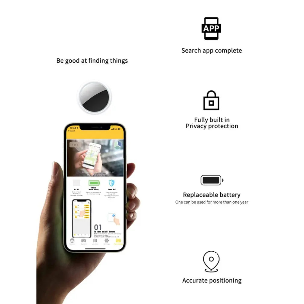 Hot Smart Key Finder Mini GPS Tracker Search Children Positioning Tracker Pet Tracker For Apple Airtag Accessories Dropshipping