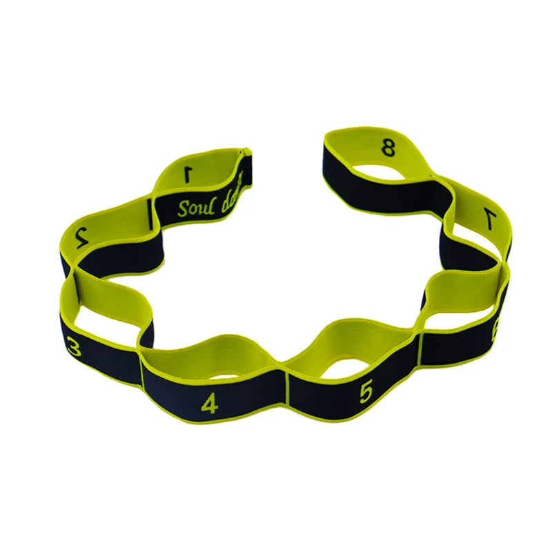 Resistance Band Yoga Auxiliary Stretching Belt Adult Latin Training Elastic Bands Beginner Pilates Dance Loop Fitness Tension