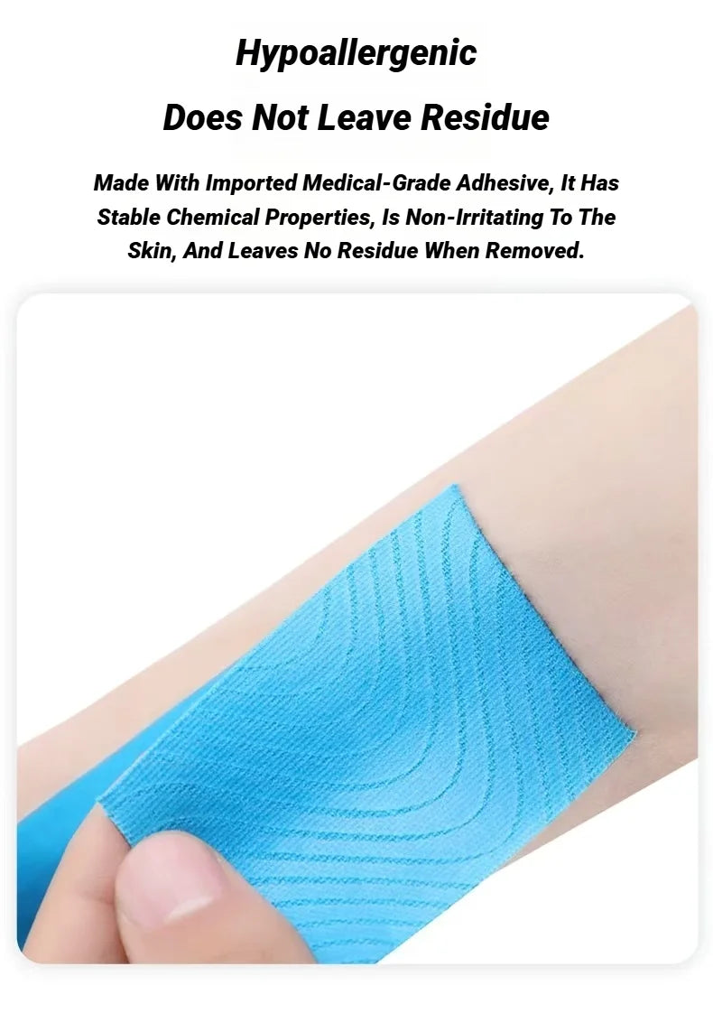 5CMX5M Athletic Elastoplast Injury Sports Tape Muscle Recovery Patch Lift Chest Anti Sagging Knee Elbow Stretch Fitness Brace