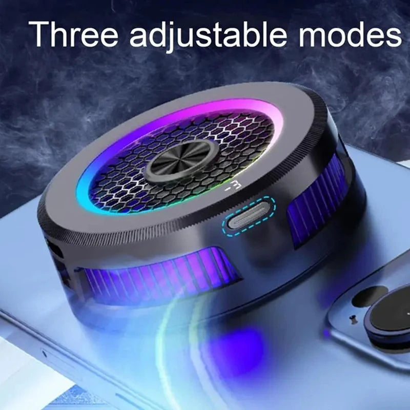 15W Extreme Cooling Phone Cooler with Ice Generation, Semiconductor Phone Cooler, Magnetic & Clip-on for iPhone/Xiaomi/VIVO/OPPO