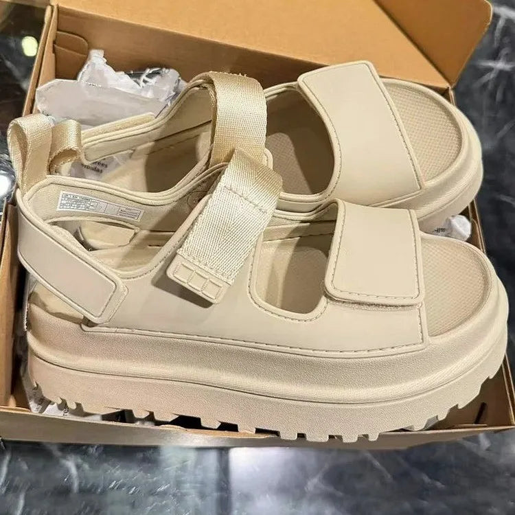 Summer 2025 New Casual Low-heeled Thick-soled Beach Sandals, A Bestseller in Women's Fashion