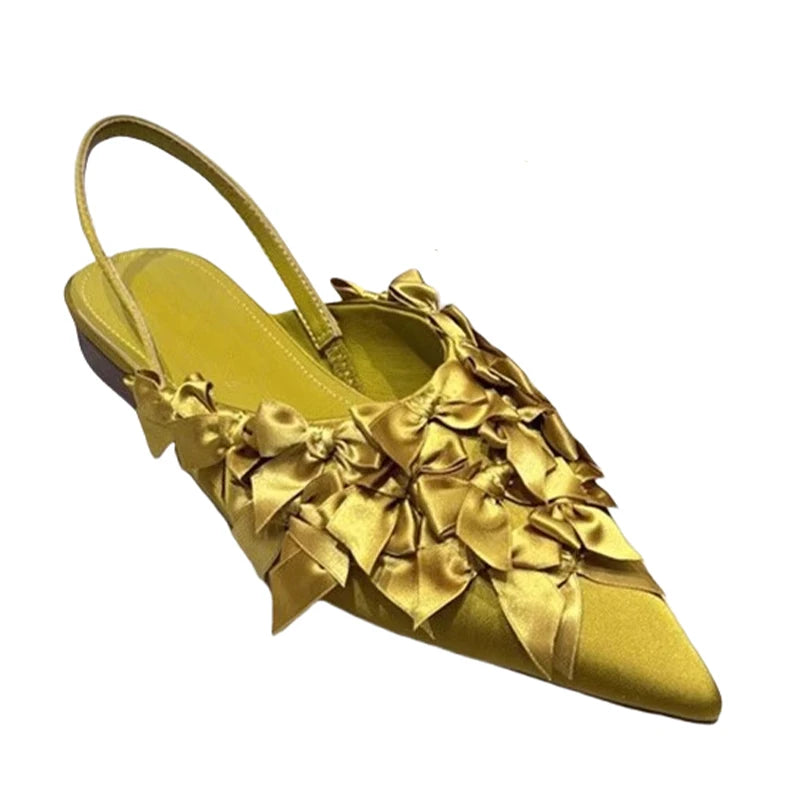 Pointed Toe Women Sandals Flats Elegant Slippers Sexy Fashion Woman Shoes 2025 Summer Flip Flops Dress Luxury Zapatos De Mujer
